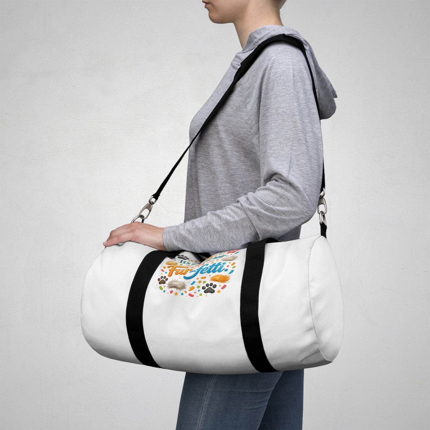 Fur-Fetti Cat Duffel Bag