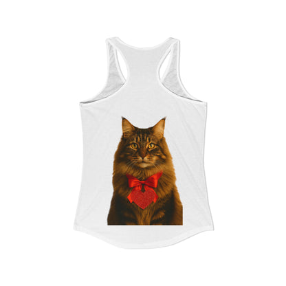 Cupid's Companion Cat Women's Racerback Tank