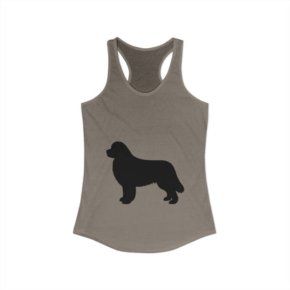 Newfie Silhouette Women's Racerback Tank