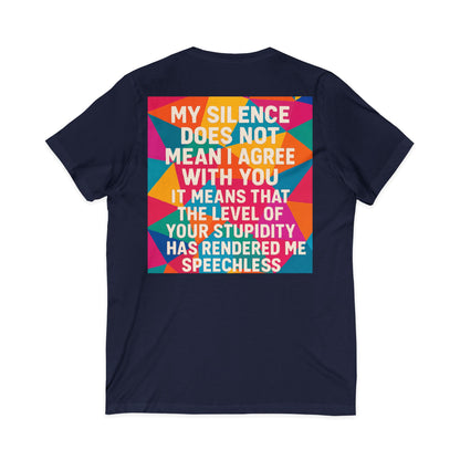 Speechless Unisex Short Sleeve V-Neck Tee