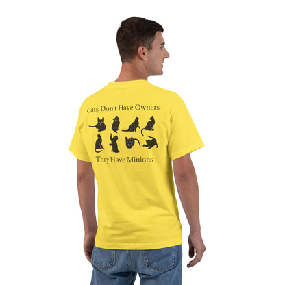 Cat Minions Men's Short-Sleeve Crewneck Tee
