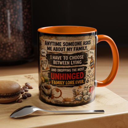 Unhinged Family 2-Tone Coffee Mug