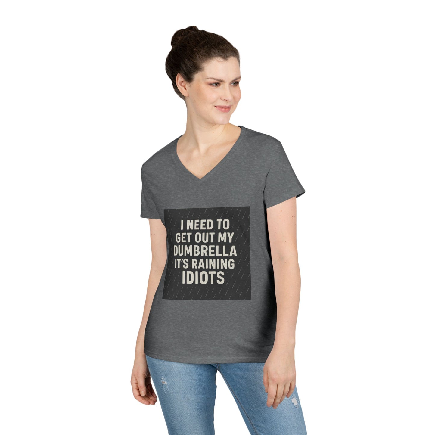 Dumbrella Women's V-Neck T-Shirt