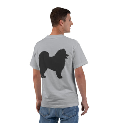 Samoyed Silhouette Men's Short-Sleeve Crewneck Tee