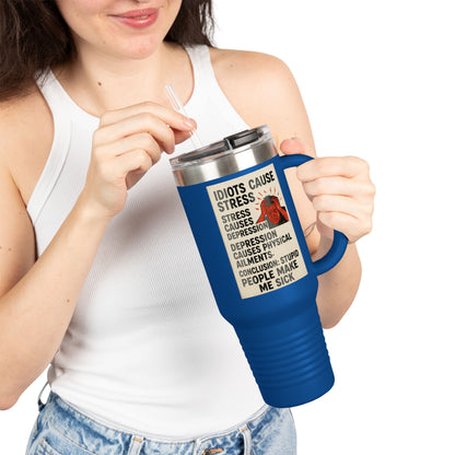 Stupid People Insulated Travel Mug