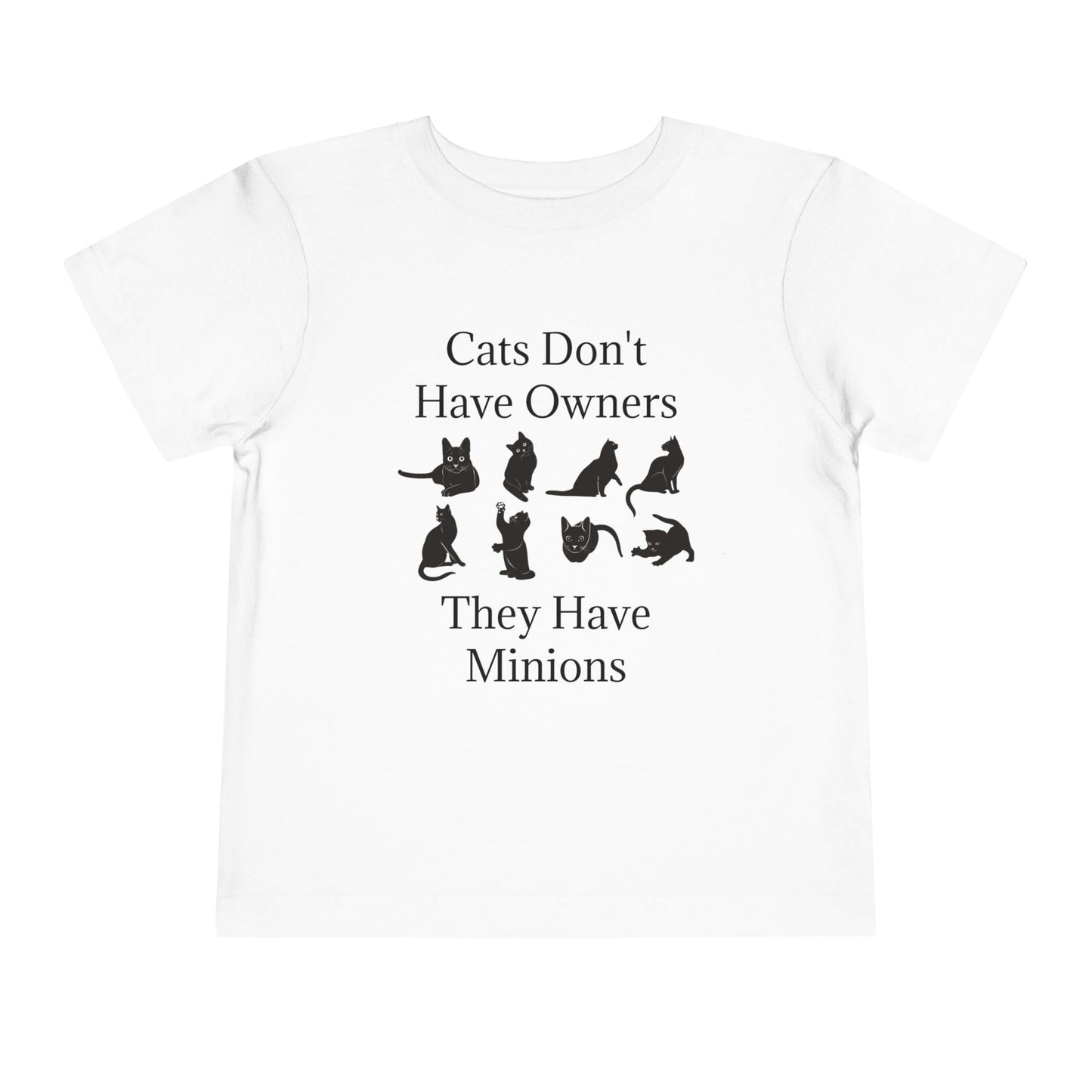 Cat Minions Toddler Unisex Short Sleeve Crewneck Tee