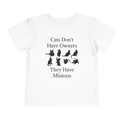 Cat Minions Toddler Unisex Short Sleeve Crewneck Tee