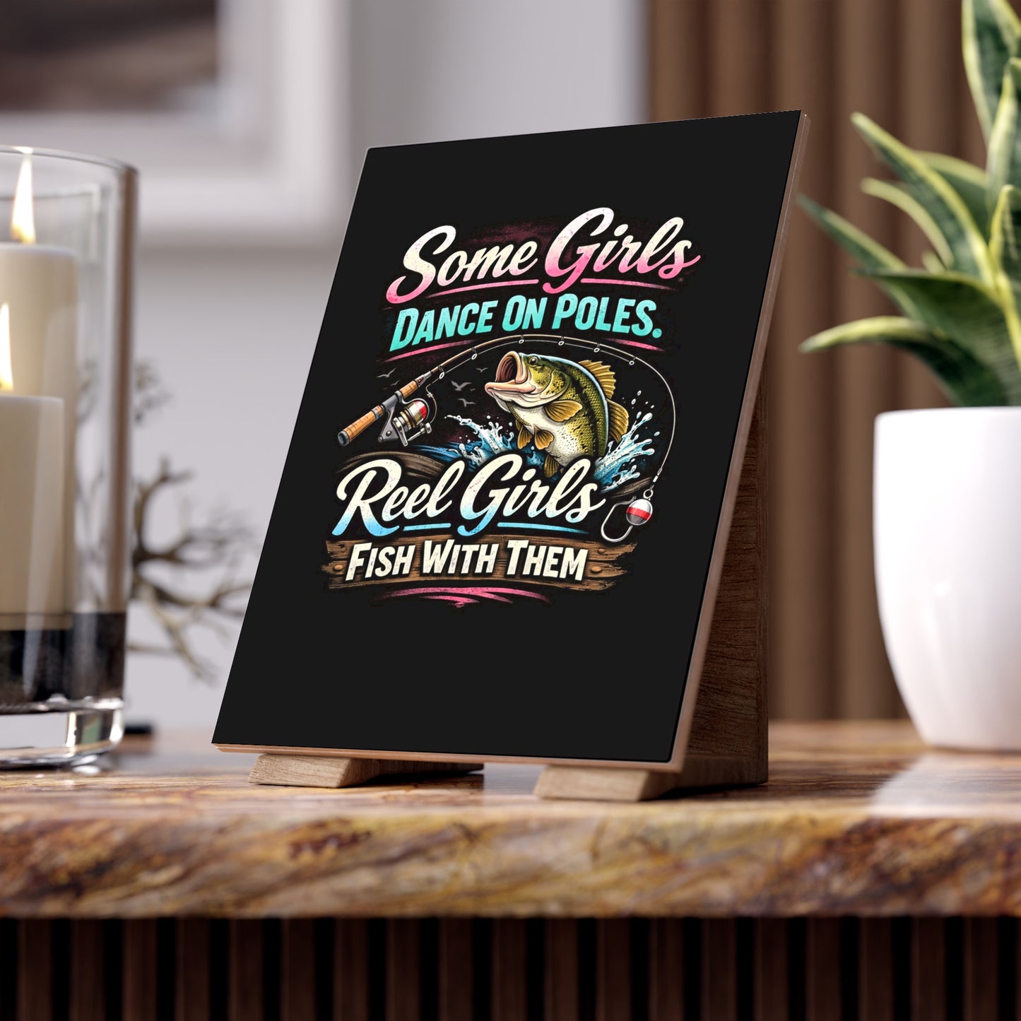 Reel Girls Ceramic Photo Tile