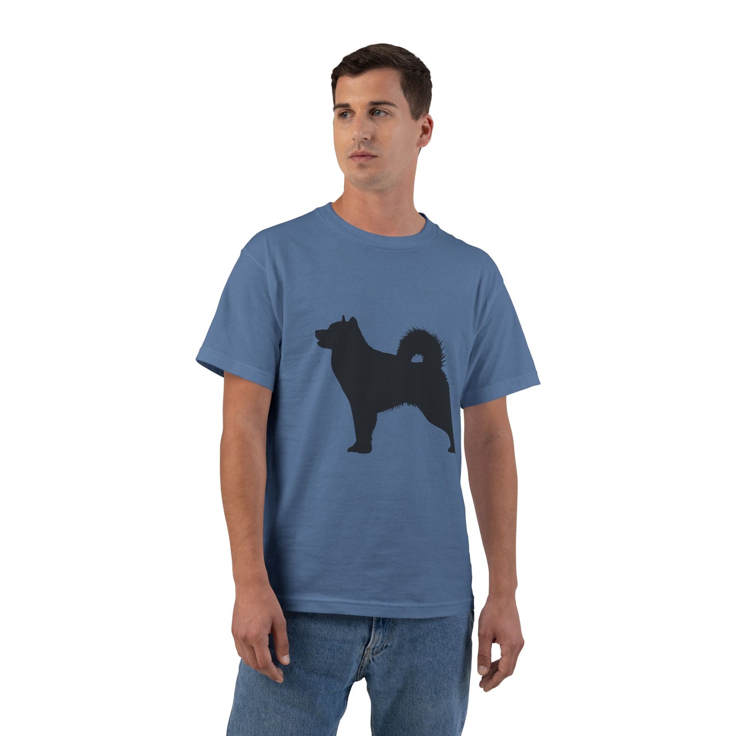 Malamute Silhouette Men's Short-Sleeve Crewneck Tee