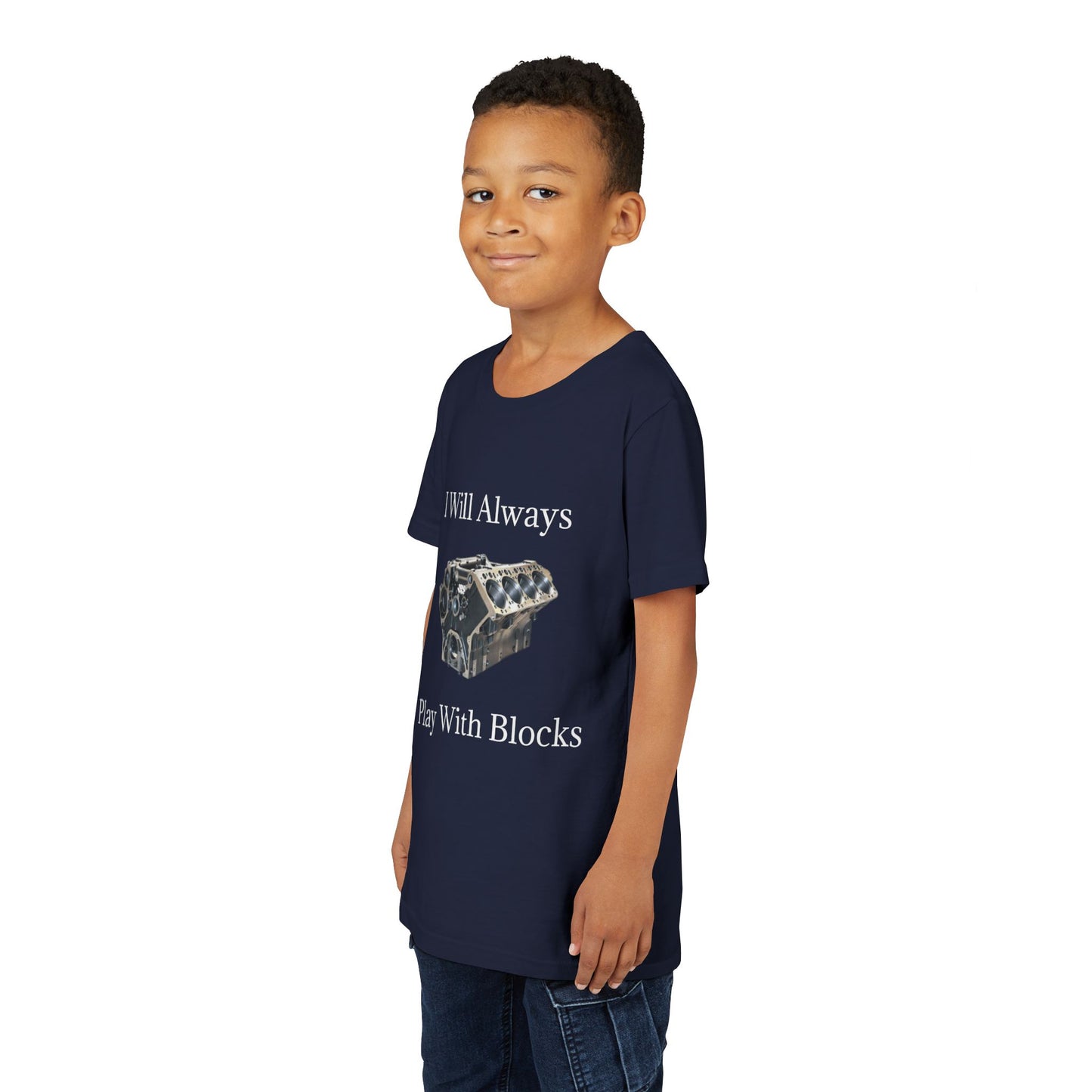 Play With Blocks Youth Unisex Short Sleeve Crewneck Tee