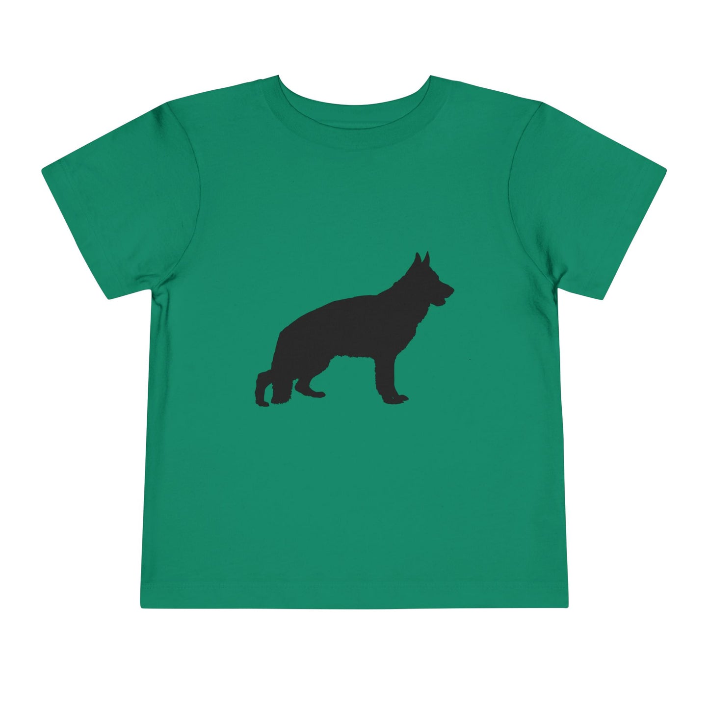 German Shepherd Silhouette Toddler Unisex Short Sleeve Crewneck Tee