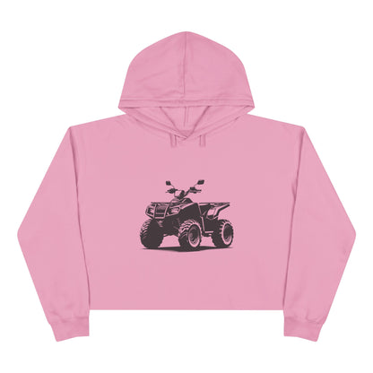 Off The Beaten Path Quad Women's Crop Hoodie