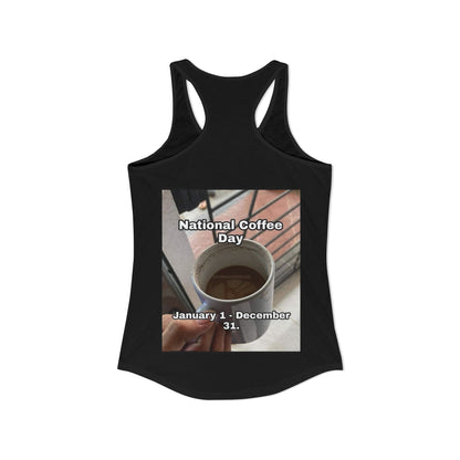 National Coffee Day Women's Racerback Tank