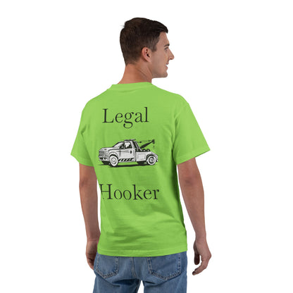 Legal H**ker Wheel Lift Tow Truck Men's Short-Sleeve Crewneck Tee