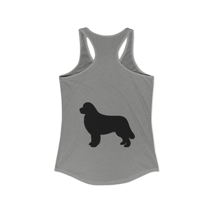 Newfie Silhouette Women's Racerback Tank