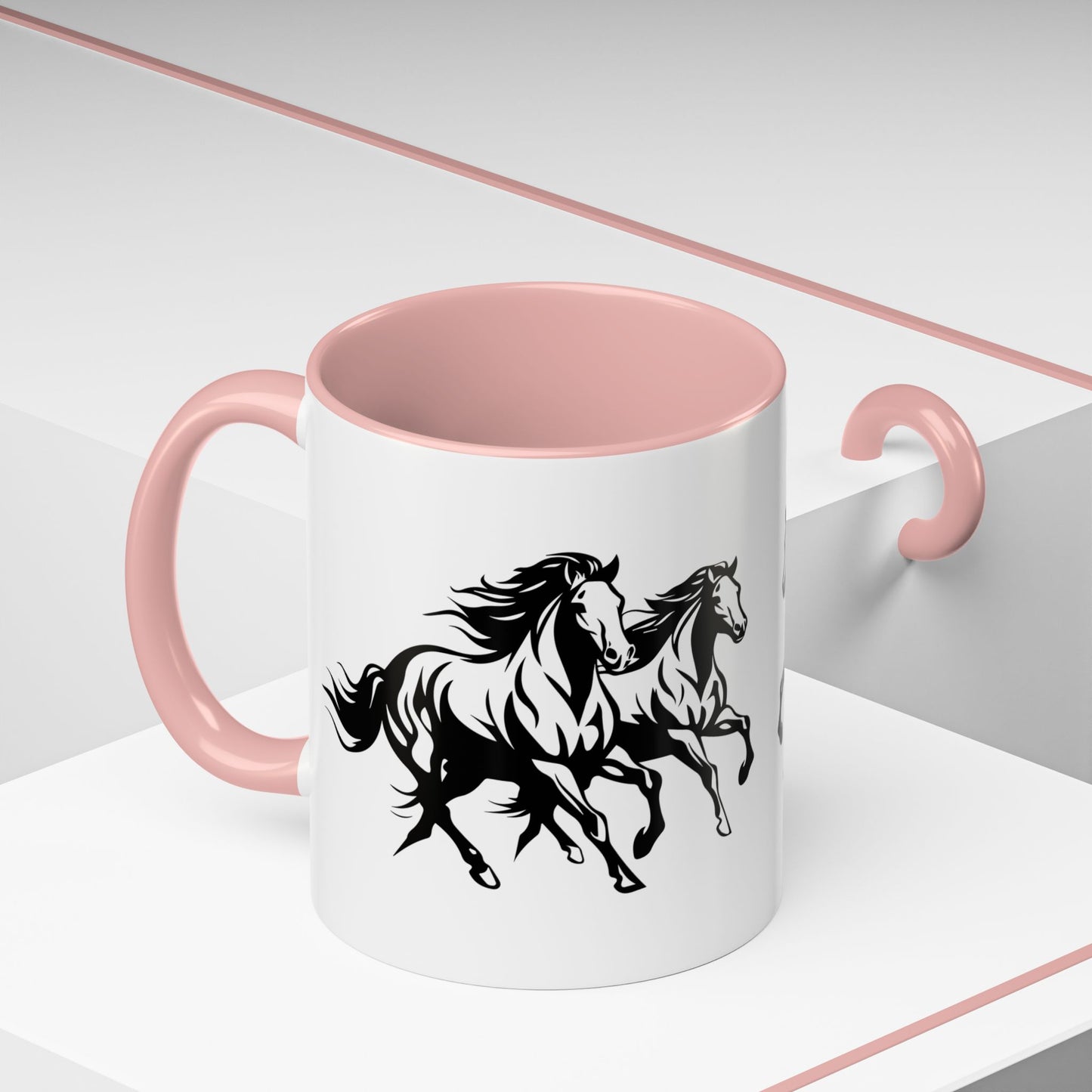 Horsin' Around 2-Tone Coffee Mug