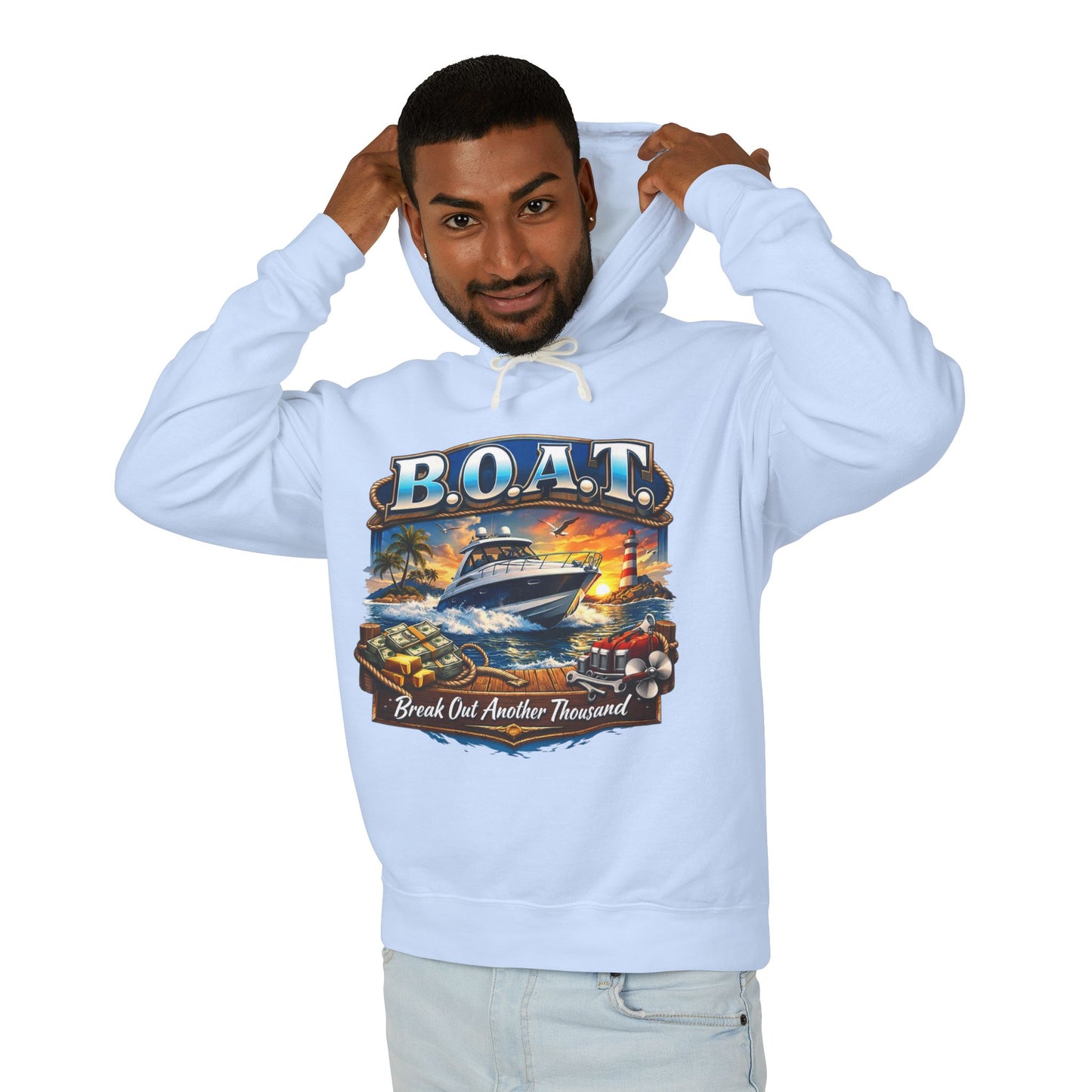 B.O.A.T. Unisex Lightweight Hoodie