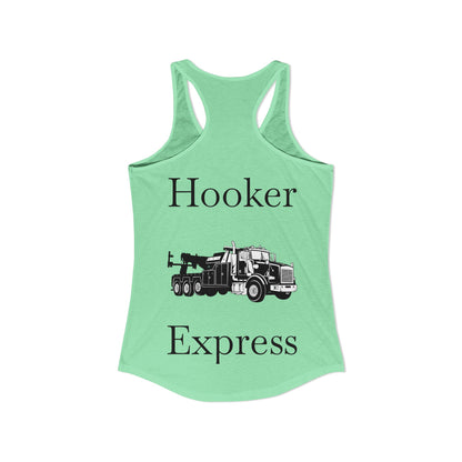 H**ker Express Heavy Tow Truck Women's Racerback Tank