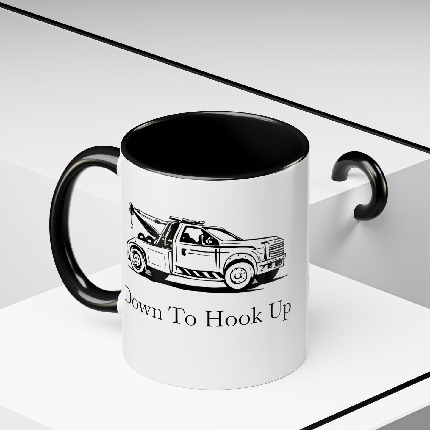 Down To Hook Up 2-Tone Coffee Mug