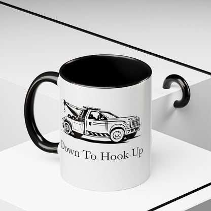Down To Hook Up 2-Tone Coffee Mug