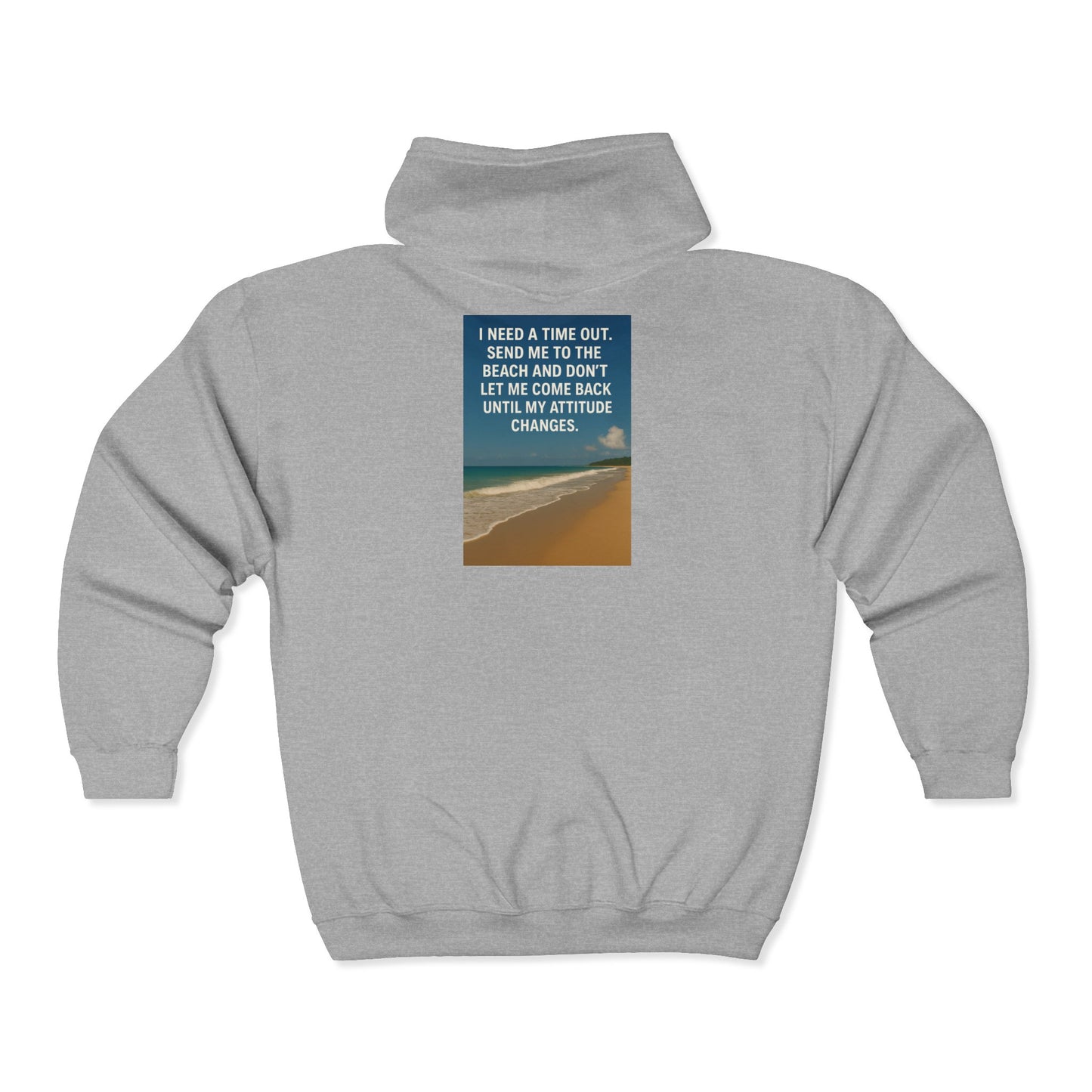 Time Out Unisex Full Zip Hoodie