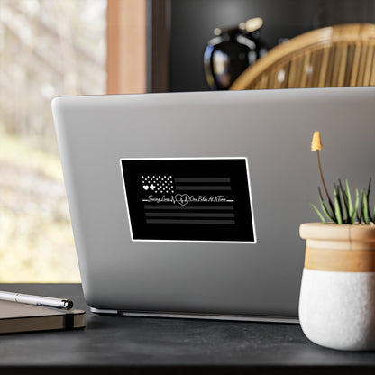 Thin White Line Vinyl Decal
