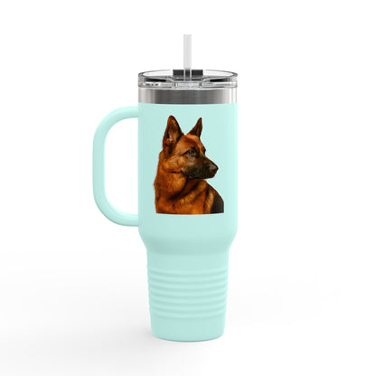 German Shepherd Head Insulated Travel Mug
