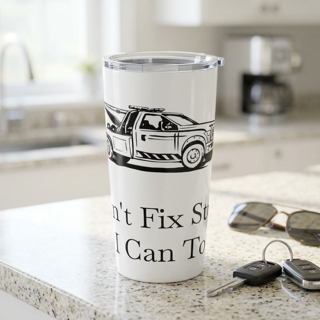I Can't Fix Stupid Wheel Lift Tow Truck Tumbler