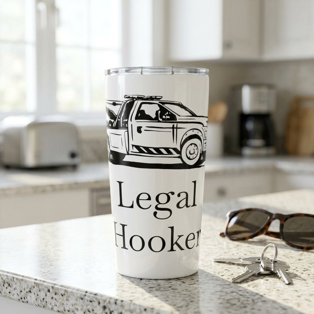Legal H**ker Wheel Lift Tow Truck Tumbler