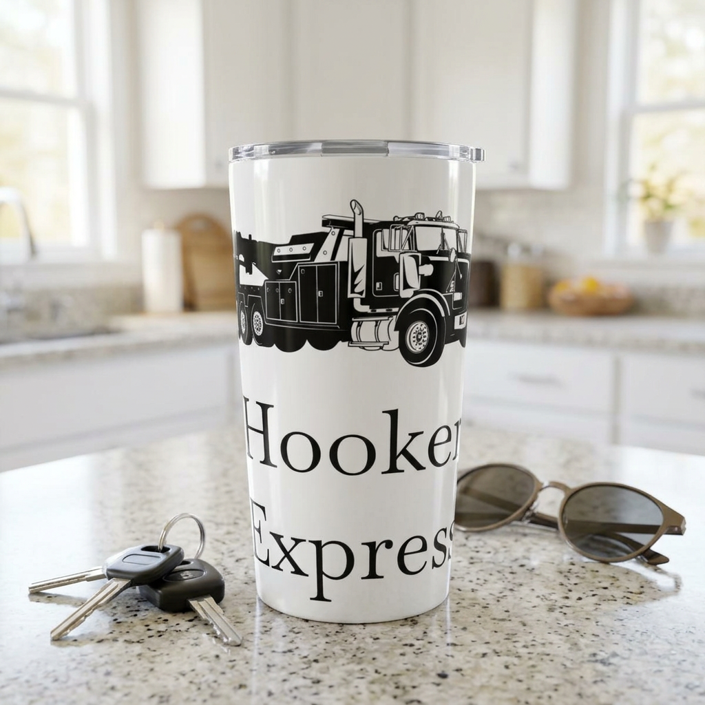 H**ker Express Heavy Tow Truck Tumbler
