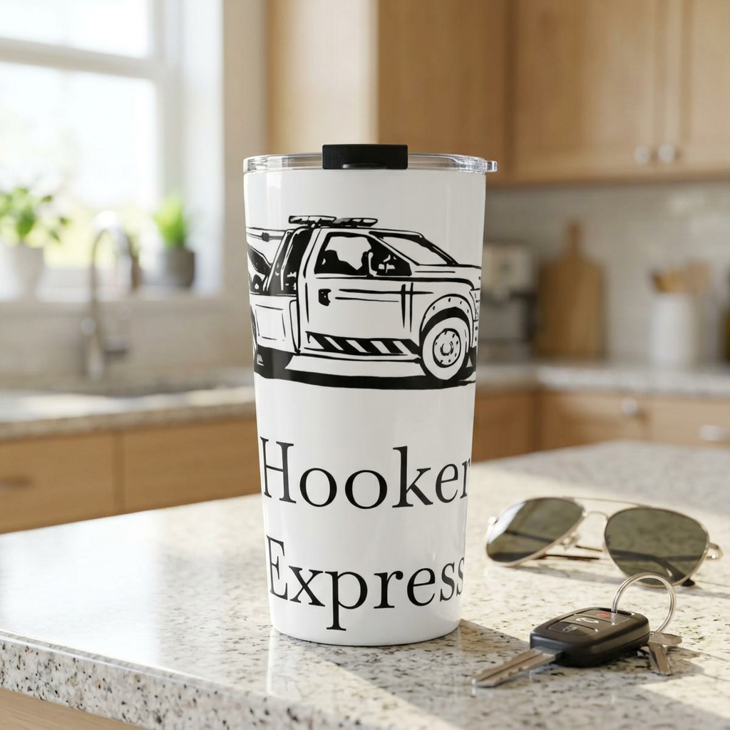 H**ker Express Wheel Lift Tow Truck Tumbler
