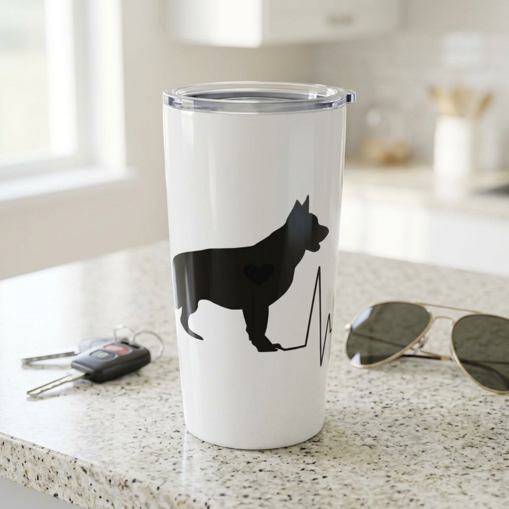 My Heart Beats For German Shepherds Tumbler