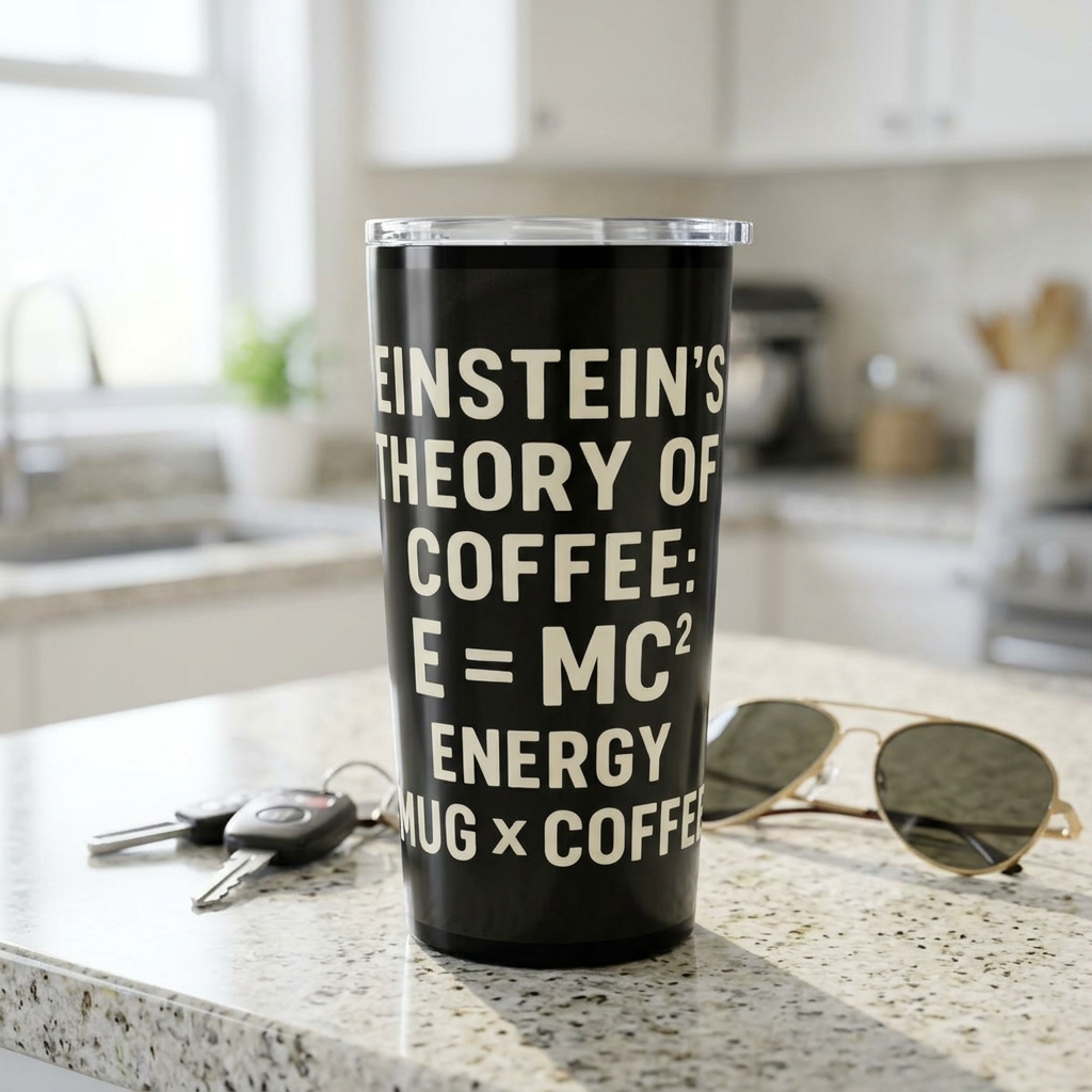 Einstein's Theory Of Coffee Tumbler