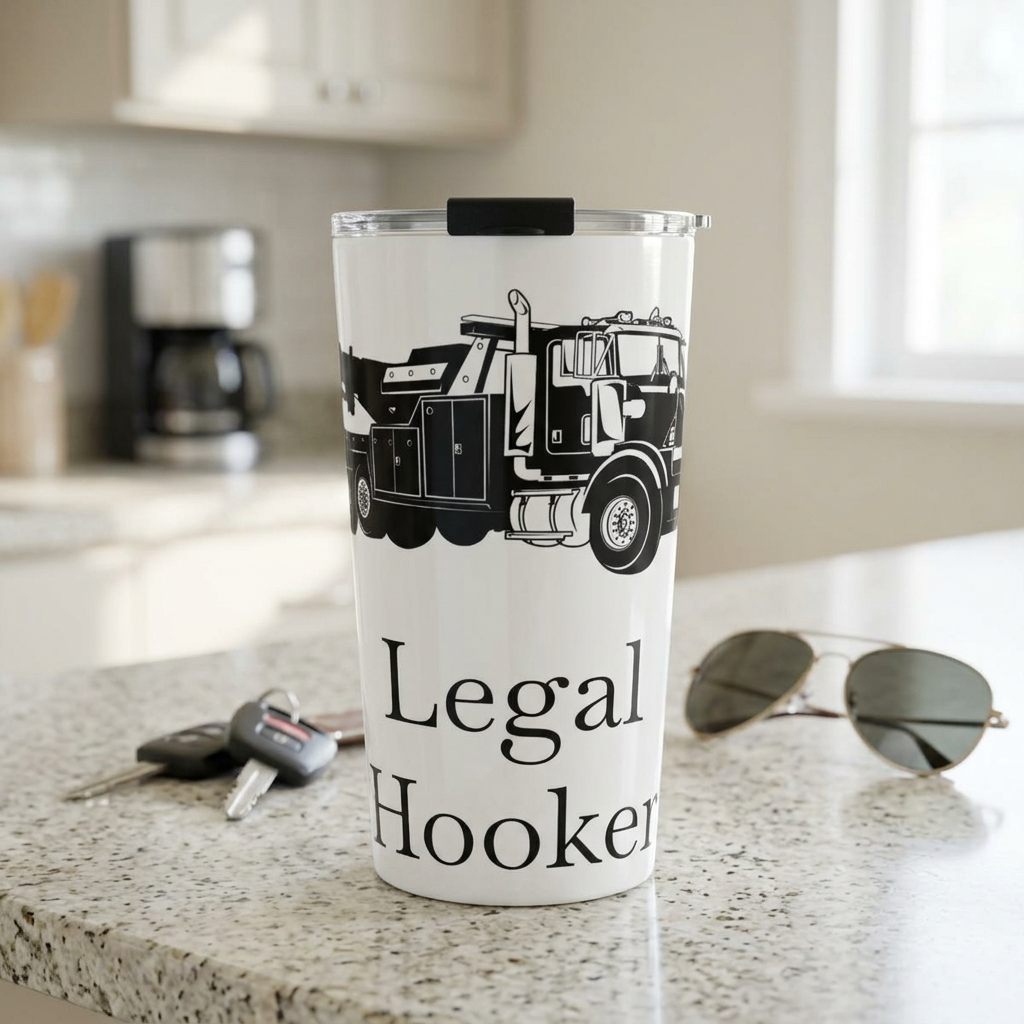 Legal H**ker Heavy Tow Truck Tumbler