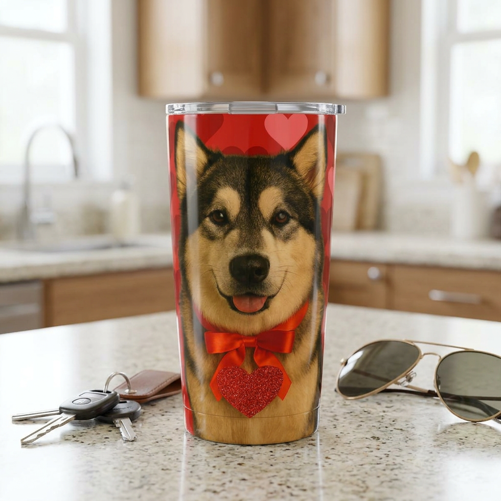 Cupid's Companion Malamute Tumbler