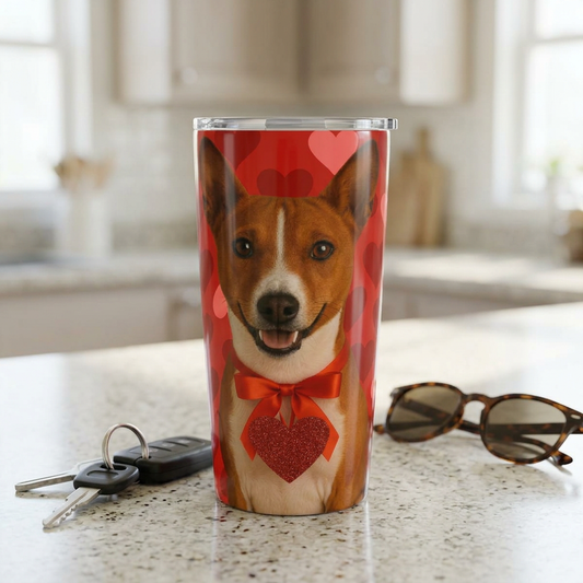 Cupid's Companion Basenji Tumbler