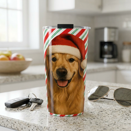 Santa Paws Golden Tumbler