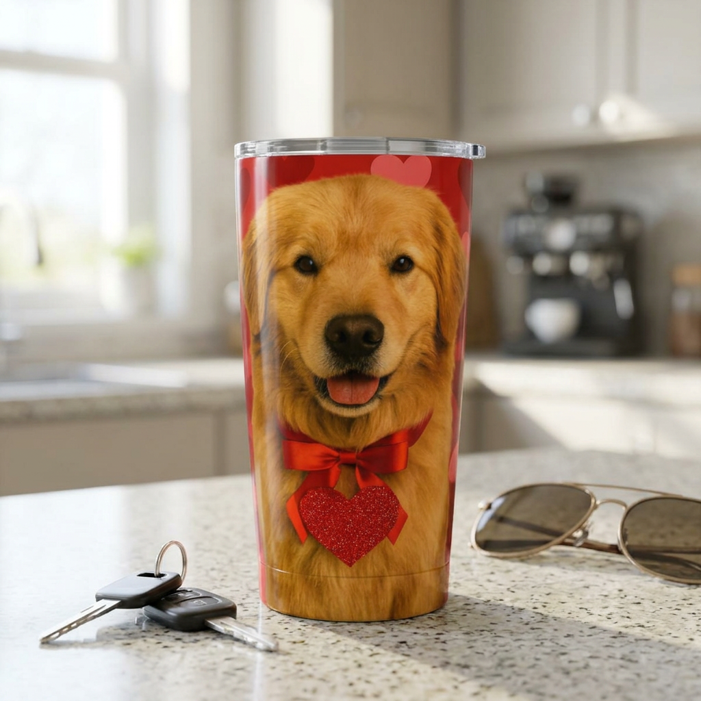 Cupid's Companion Golden Tumbler