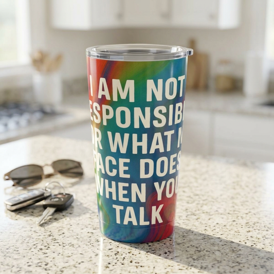 When You Talk Tumbler