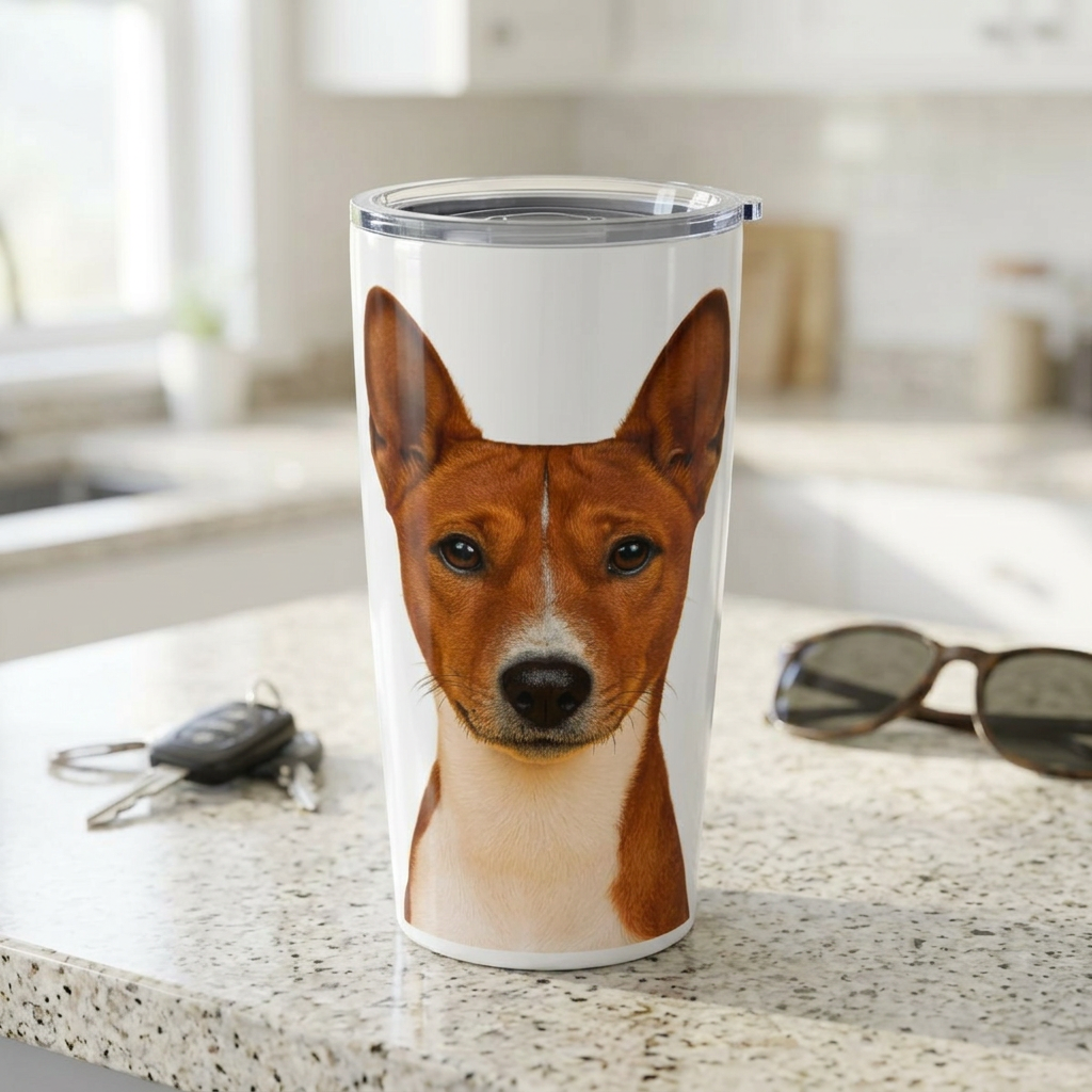 Basenji Head Tumbler