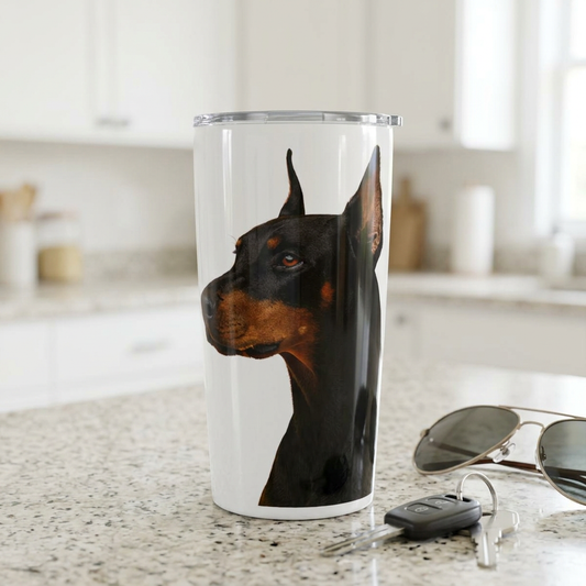 Doberman Head Tumbler
