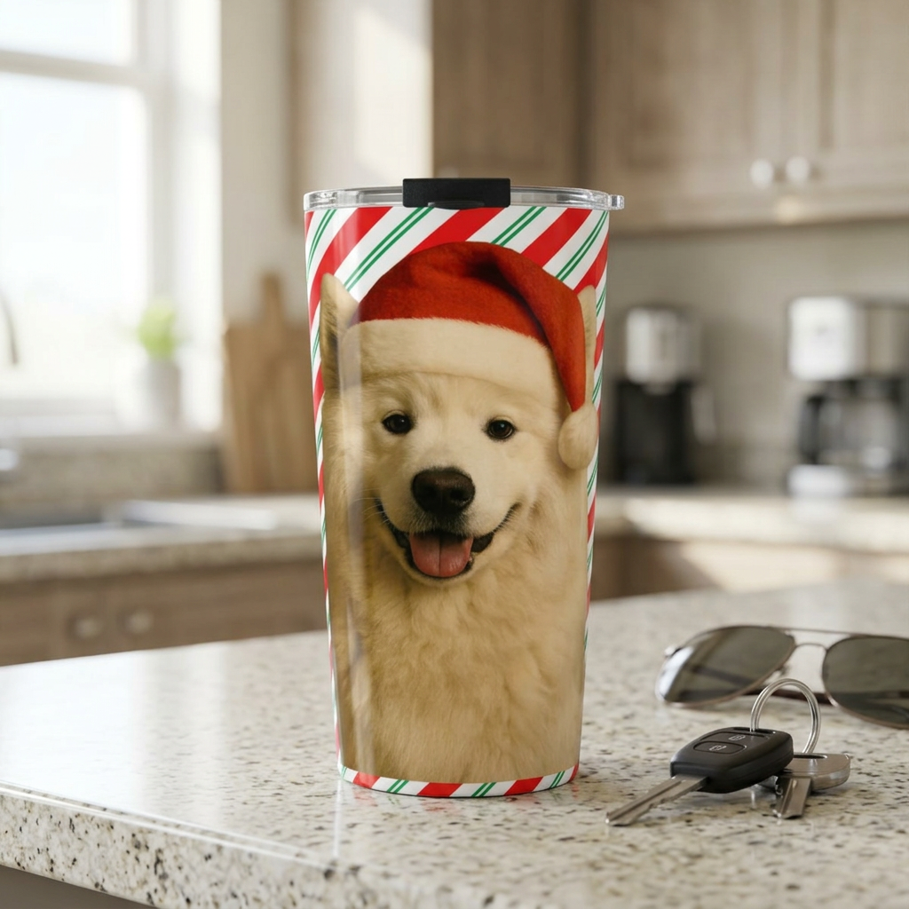 Santa Paws Samoyed Tumbler