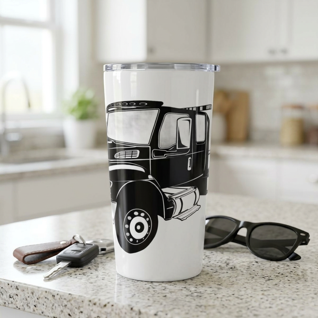 Flatbed Tow Truck Tumbler
