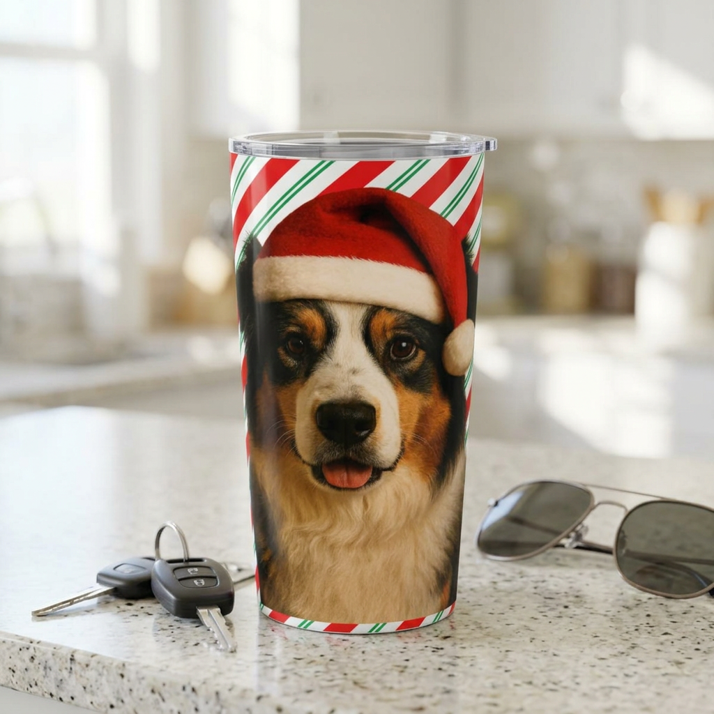 Santa Paws Aussie Tumbler