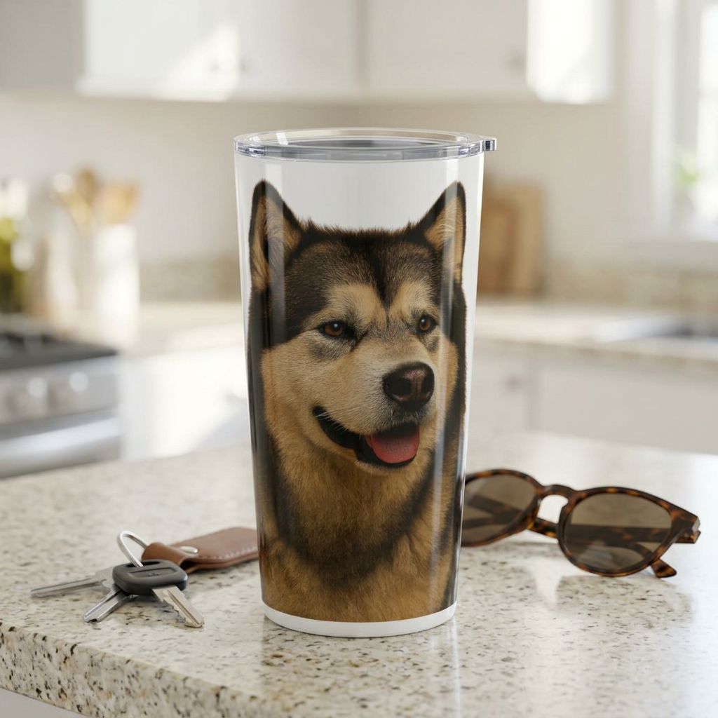 Malamute Head Tumbler