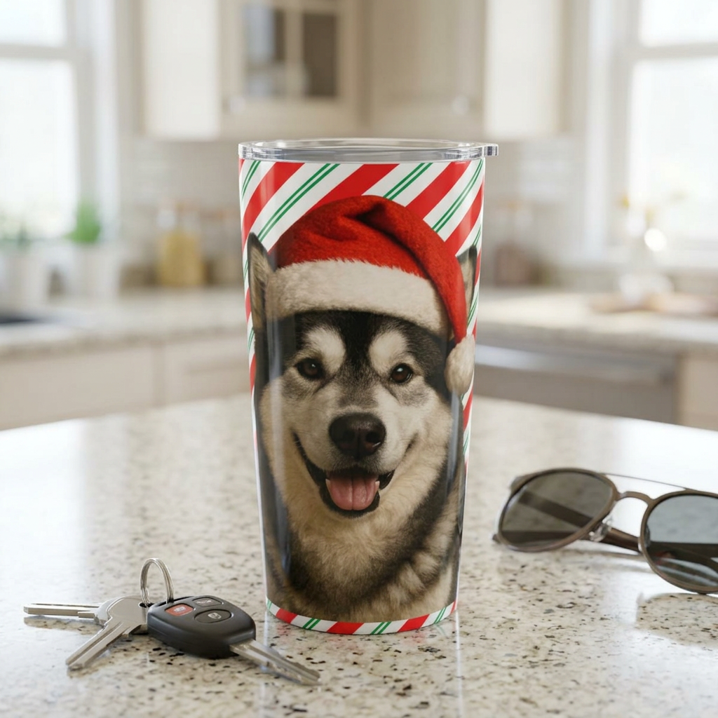 Santa Paws Malamute Tumbler