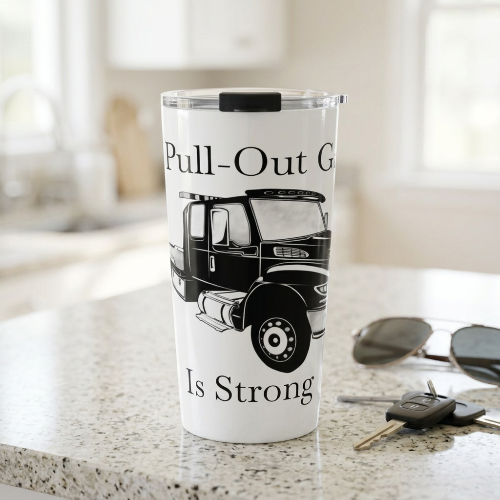 Pull Out Flatbed Tow Truck Tumbler