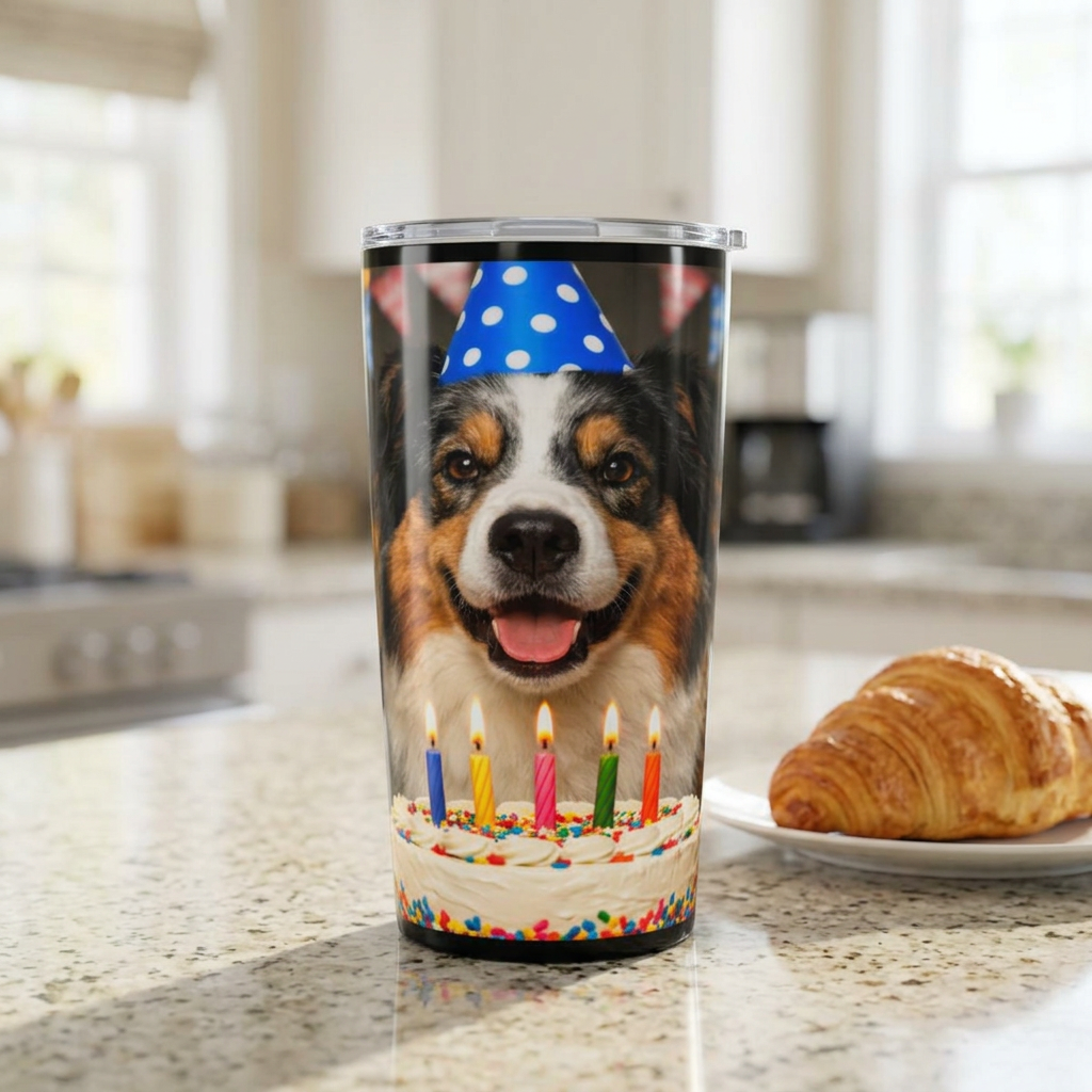 Birthday Buddy Aussie Tumbler