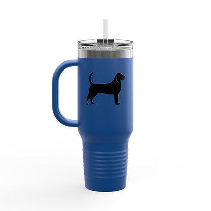Bloodhound Silhouette Insulated Travel Mug