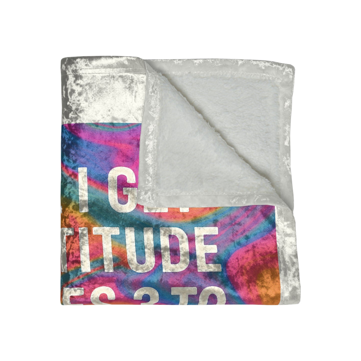 Fix My Face Crushed Velvet Blanket